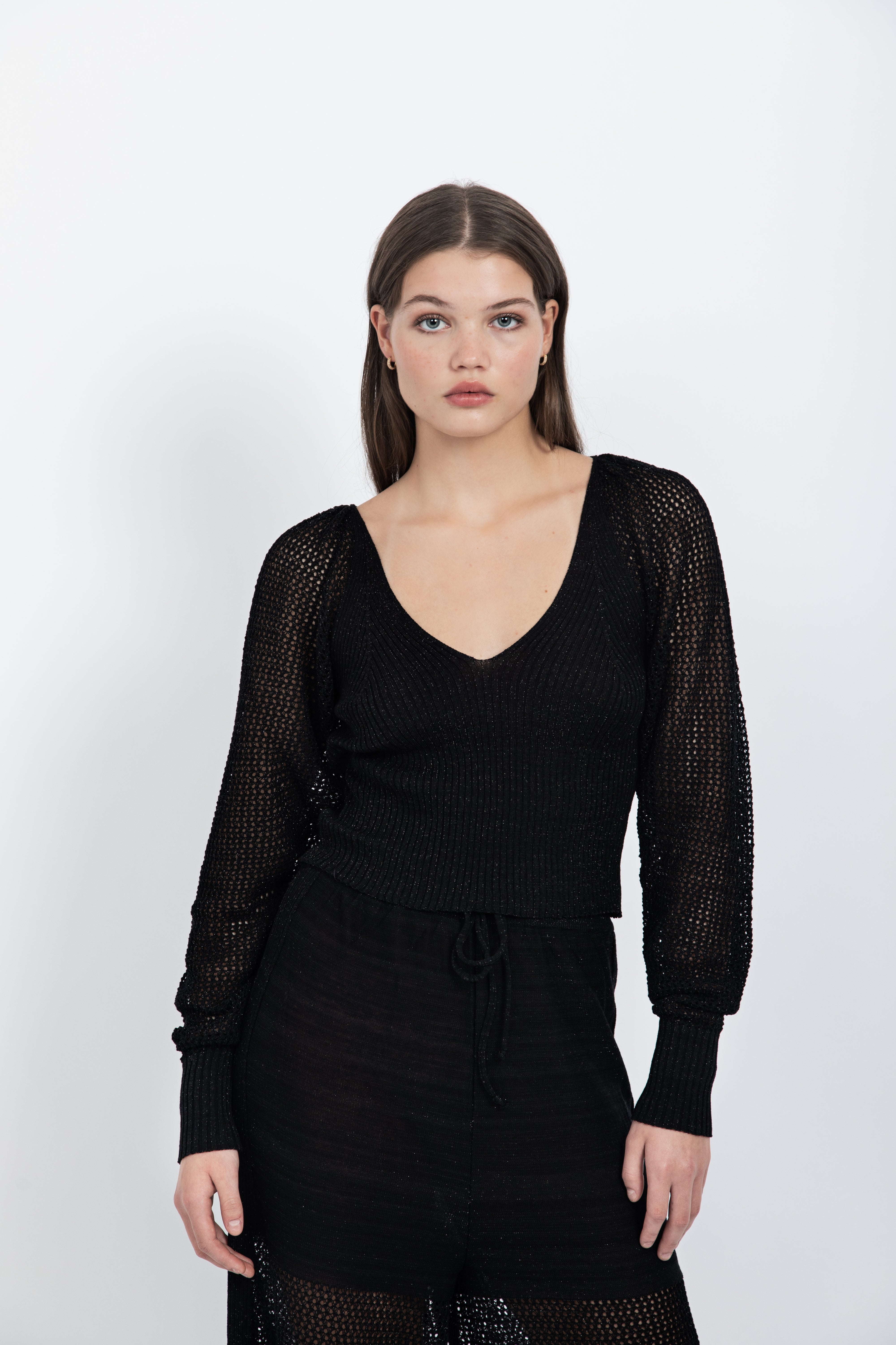 DYLAN TOP / SPARKLING BLACK