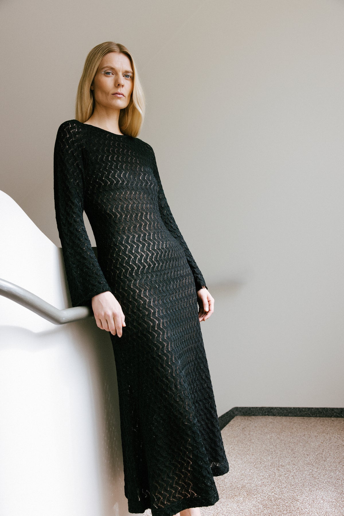 LENA DRESS / BLACK SPARKLE