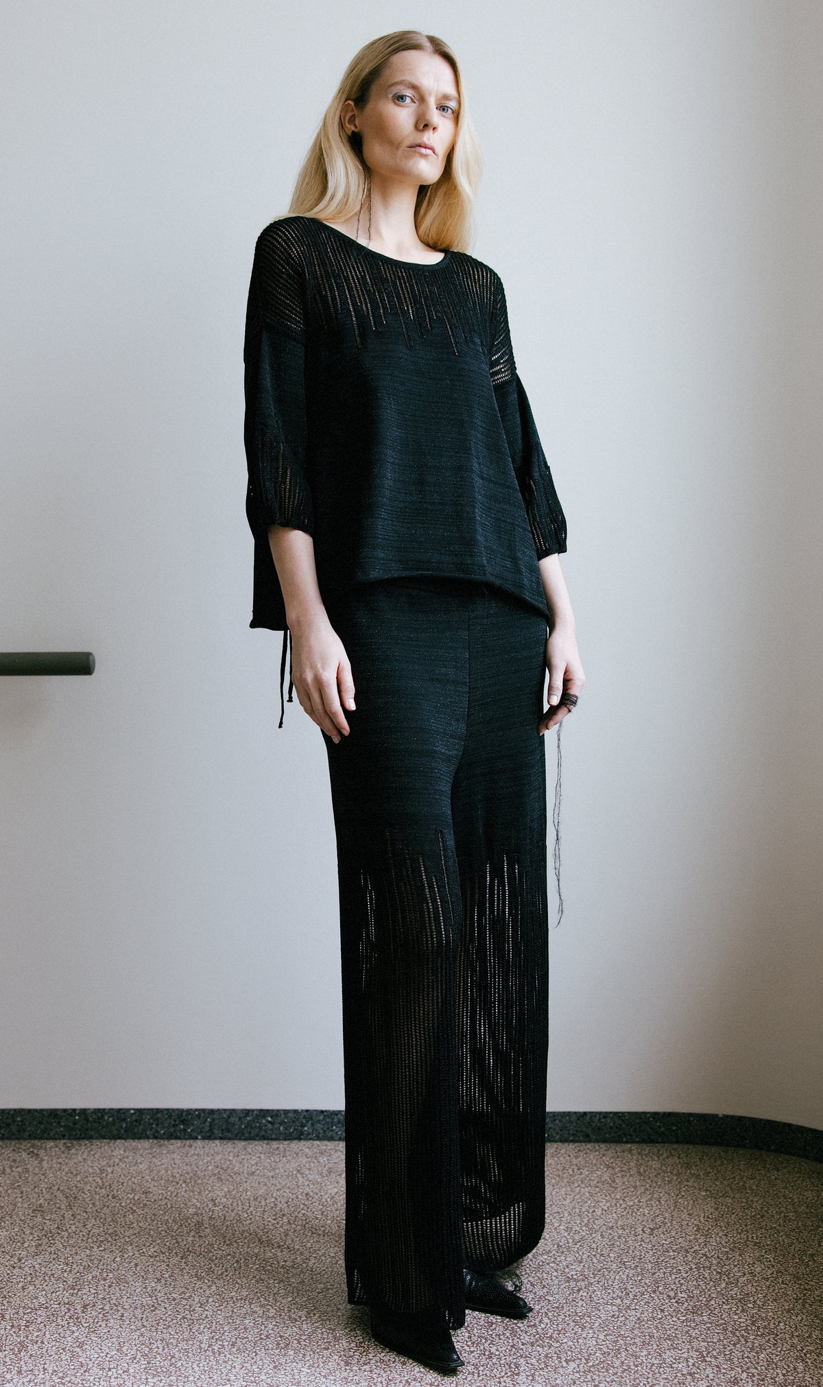 KLOE TOP / BLACK SPARKLE