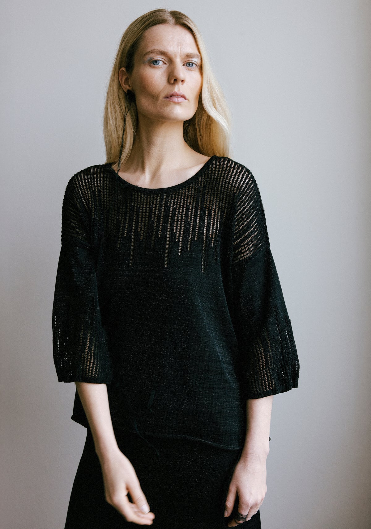 KLOE TOP / BLACK SPARKLE