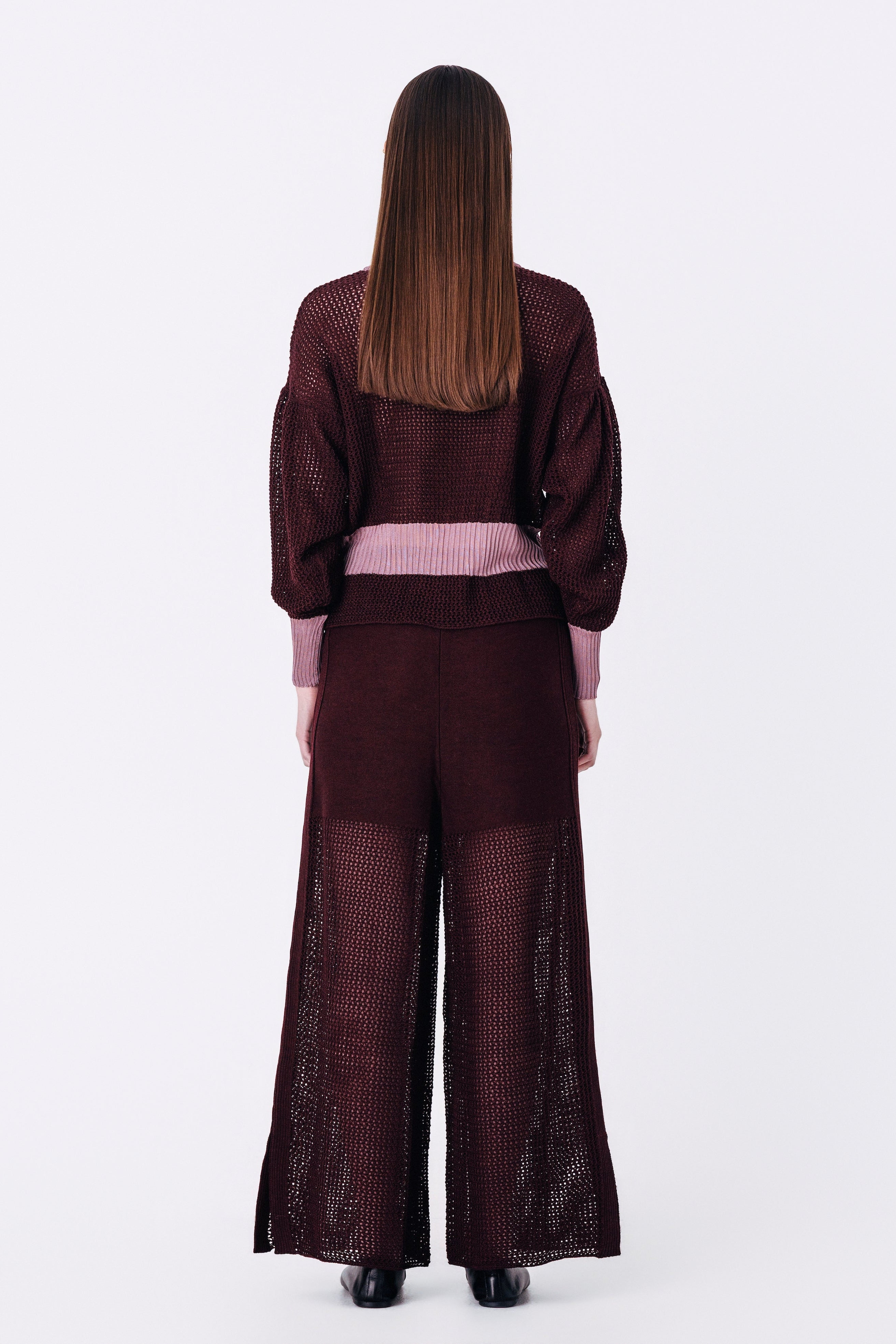 DARIA TOP / BURGUNDY