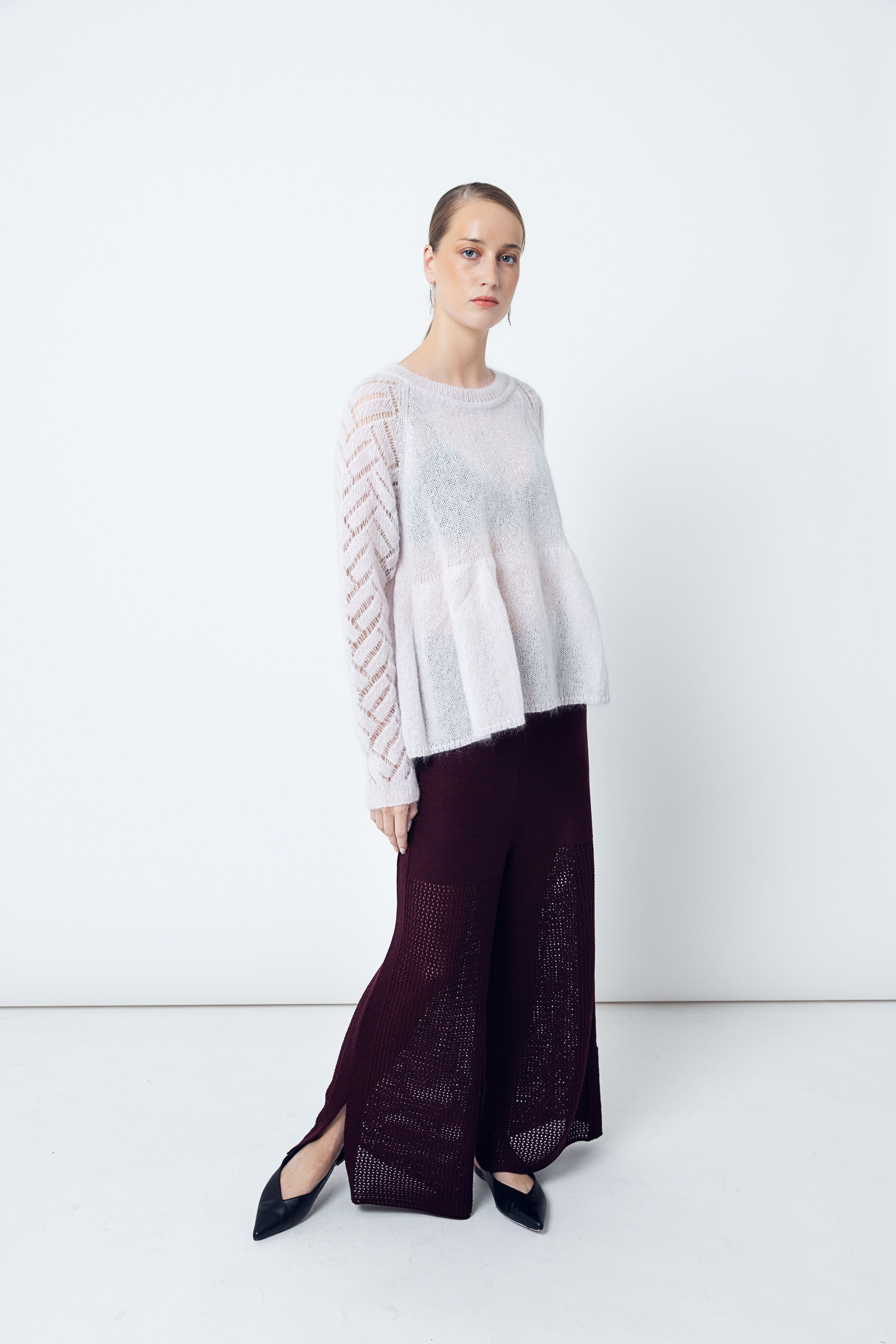AGNES SWEATER / WHITE BERRY