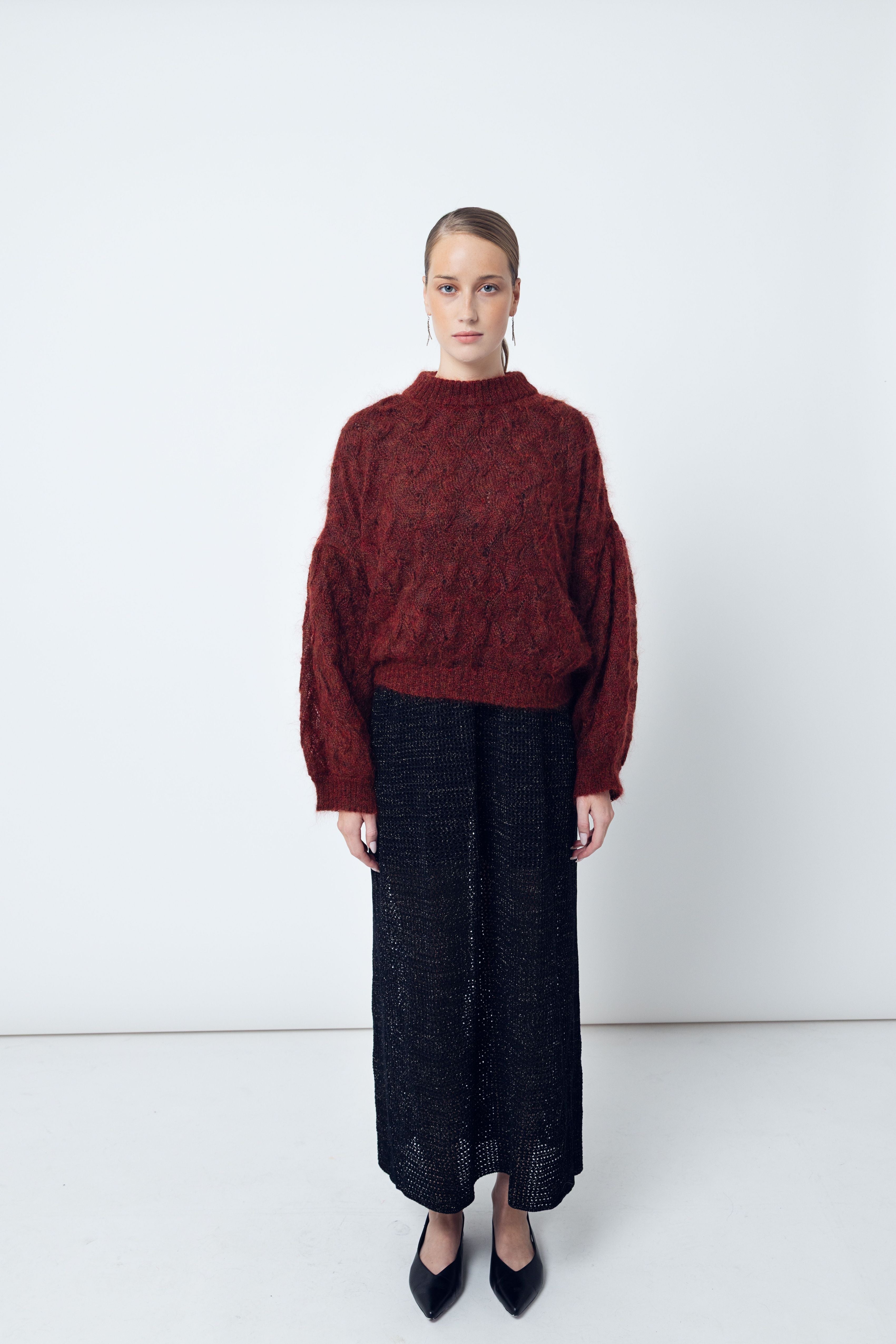 MIRA SWEATER / DRIED ROSE