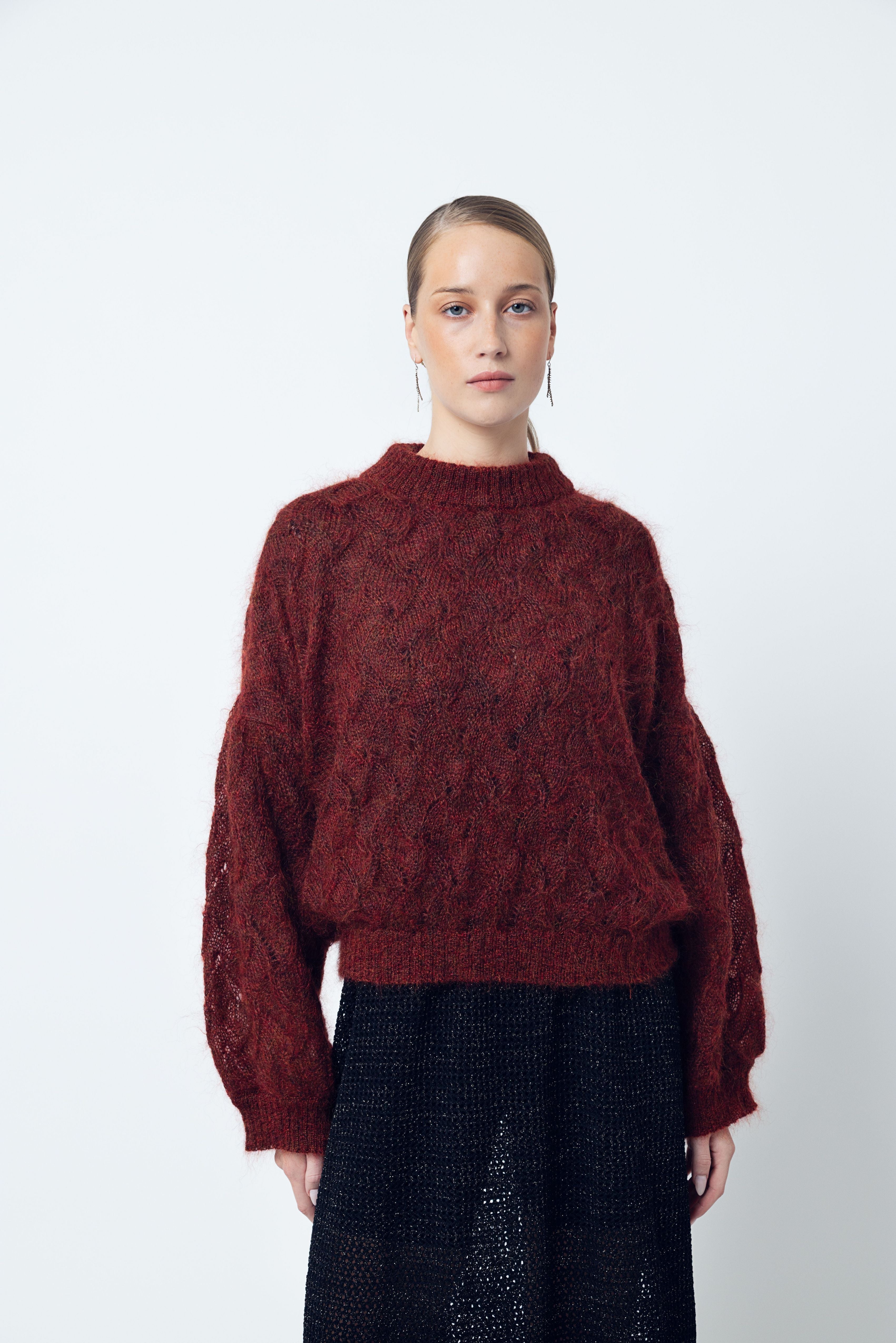MIRA SWEATER / DRIED ROSE